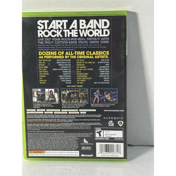 Rock Band (Xbox 360, 2007) - Complete - Picture 2 of 3